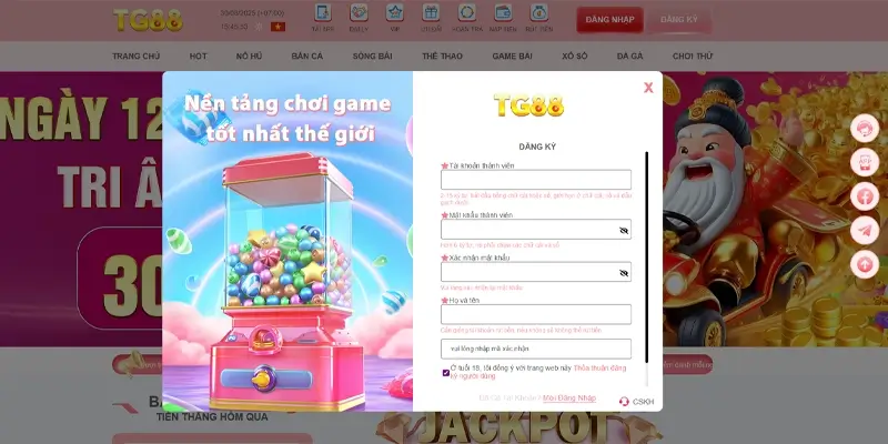 98WIN - Trang Giải Trí Slot Cực Lớn Trong Tập Đoàn OKWIN 3 Hướng dẫn tham gia TG88 nạp rút nhanh