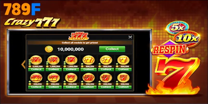 Crazy 777 được trang trí bằng gam màu nóng rực rỡ