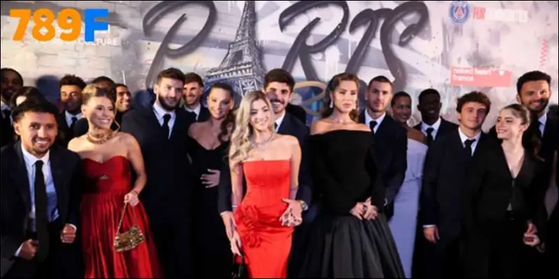 Dembele và Rafaela Beraldo tại gala PSG trở thành tâm điểm