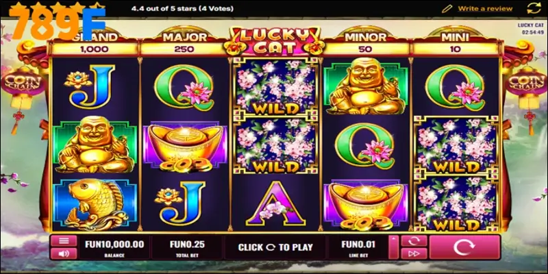 Roll in Money – Slot 2025 biến giấc mơ thành hiện thực 1 Thiết kế bắt mắt, hiệu ứng lung linh trong game Lucky Cat